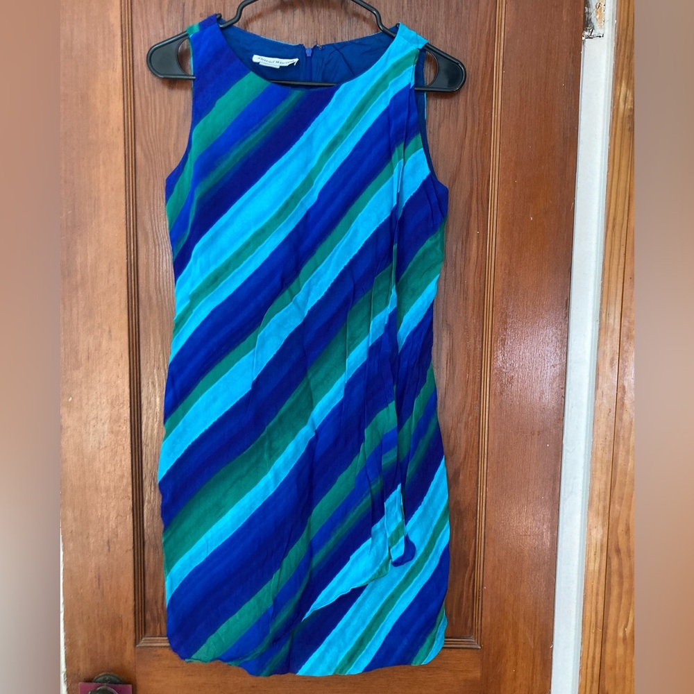 Beachy Blue and Green Mini Dress 🏝️☀️🏝️☀️
